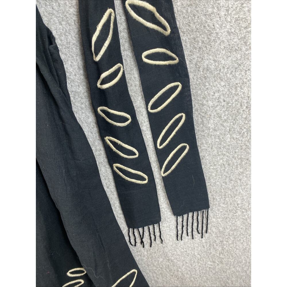 Ciebon Cotton Maxi dress Women’s L Embroidered Boho Balloon Sleeve - Picture 8 of 11